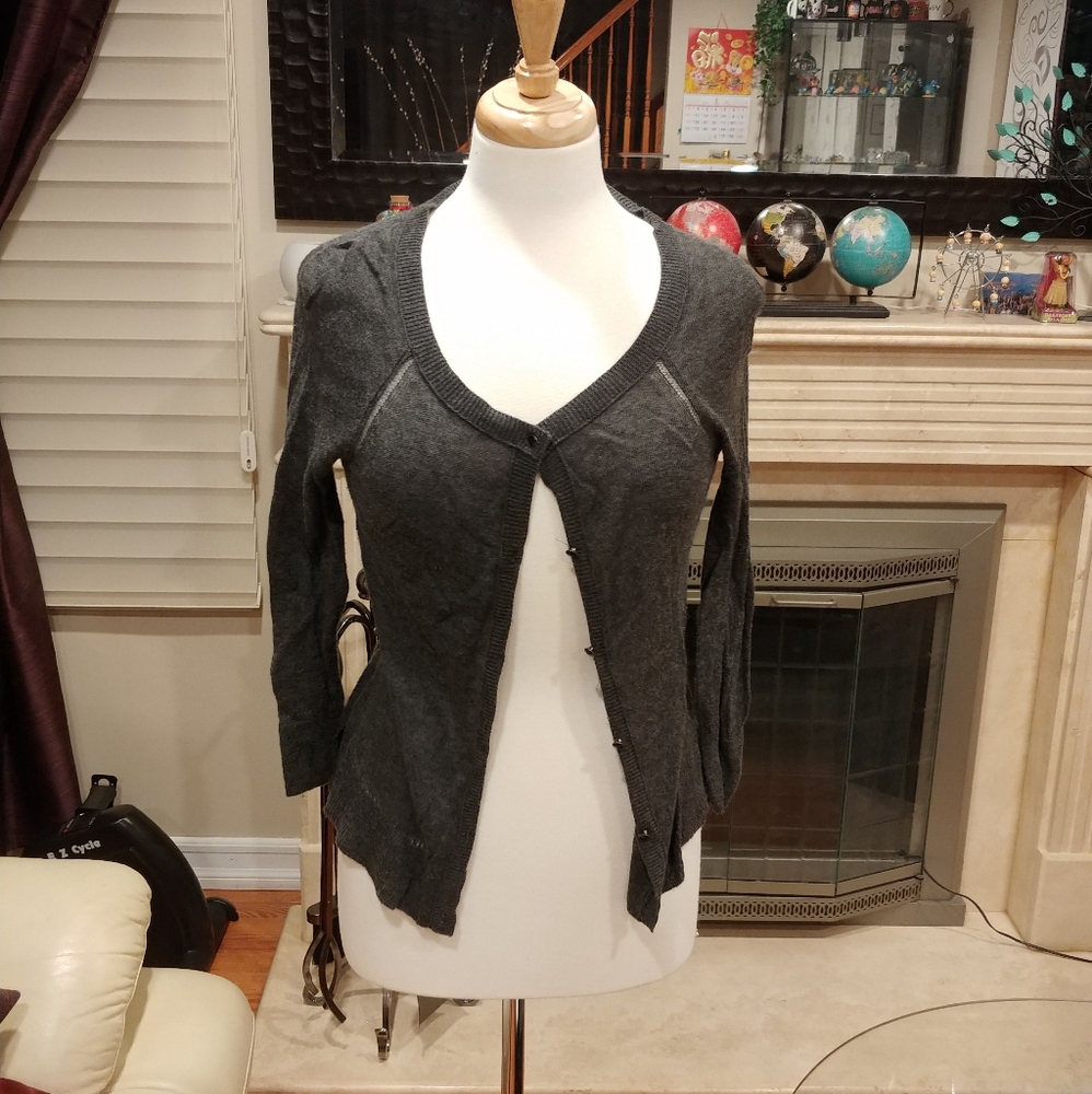 American eagle pointelle knit cardigan